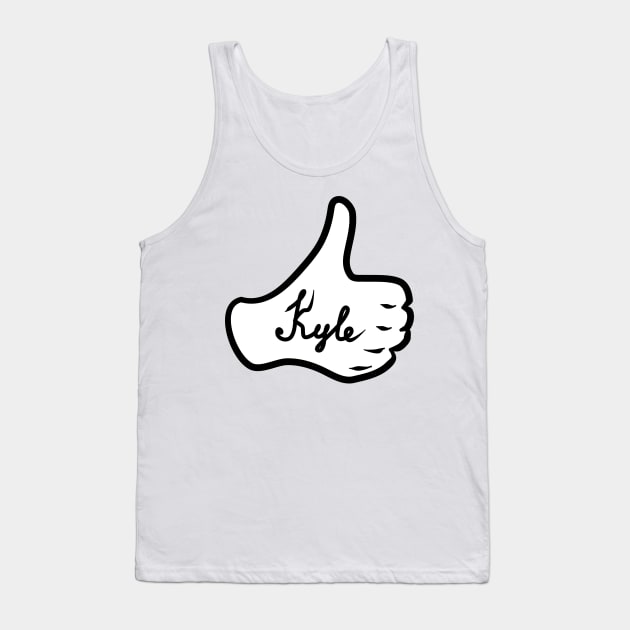 Men name Kyle Tank Top by grafinya